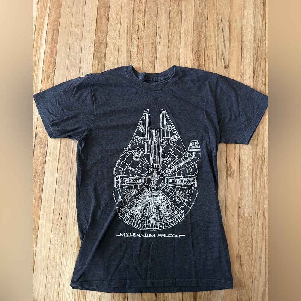 Star Wars Charcoal Shirt with White Design